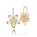 SweetHearts gold plated silver earrings by Izabel Camille